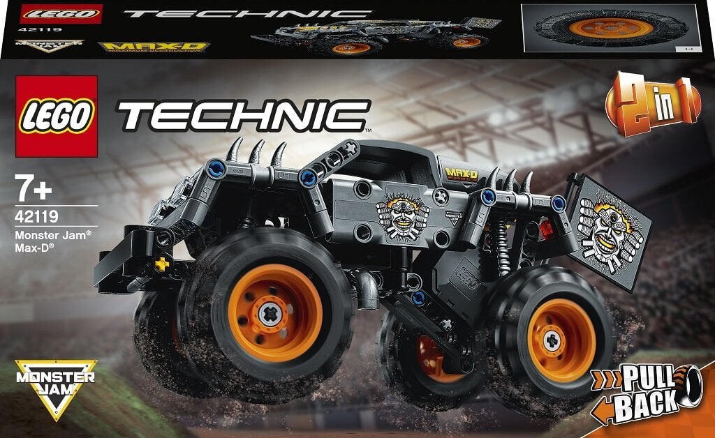 42119 LEGO® Technic Monster Jam Max-D cena un informācija | Konstruktori | 220.lv
