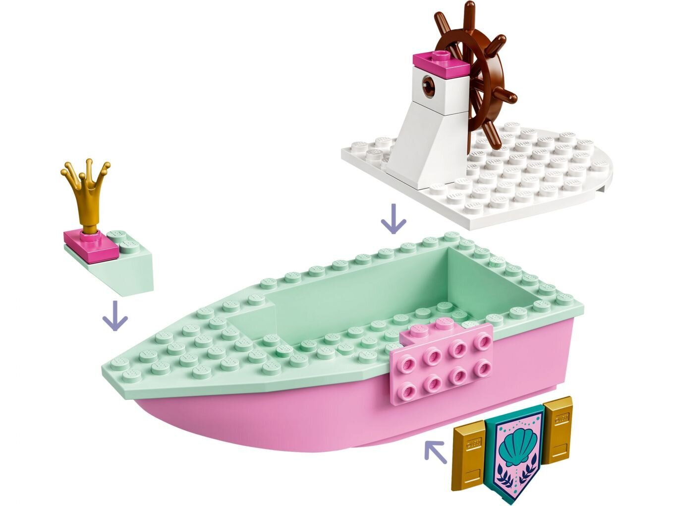 43191 LEGO® | Disney Princess Arielas svinību laiva цена и информация | Konstruktori | 220.lv