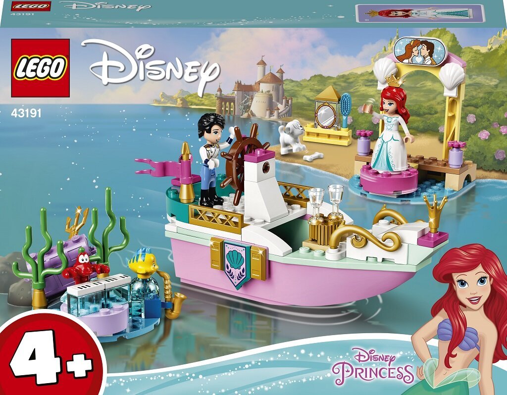 43191 LEGO® | Disney Princess Arielas svinību laiva cena un informācija | Konstruktori | 220.lv