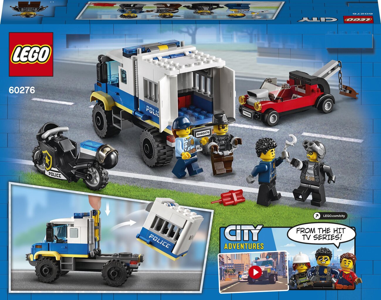 60276 LEGO® City Police Policijas cietumnieku furgons cena un informācija | Konstruktori | 220.lv