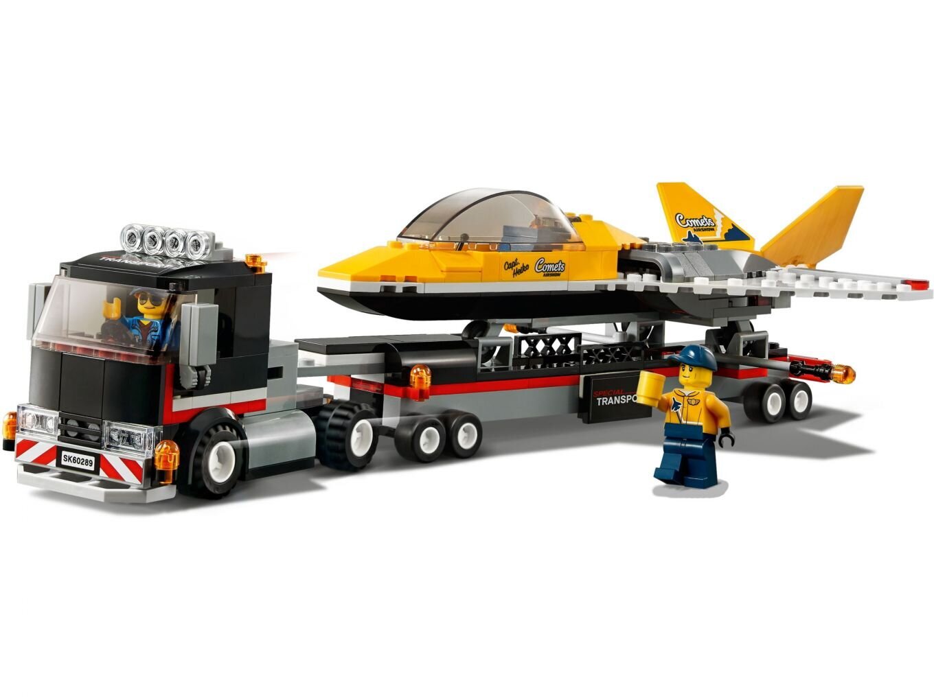 60289 LEGO® City Great Vehicles Sacīkšu lidmašīnas pārvadātājs cena un informācija | Konstruktori | 220.lv