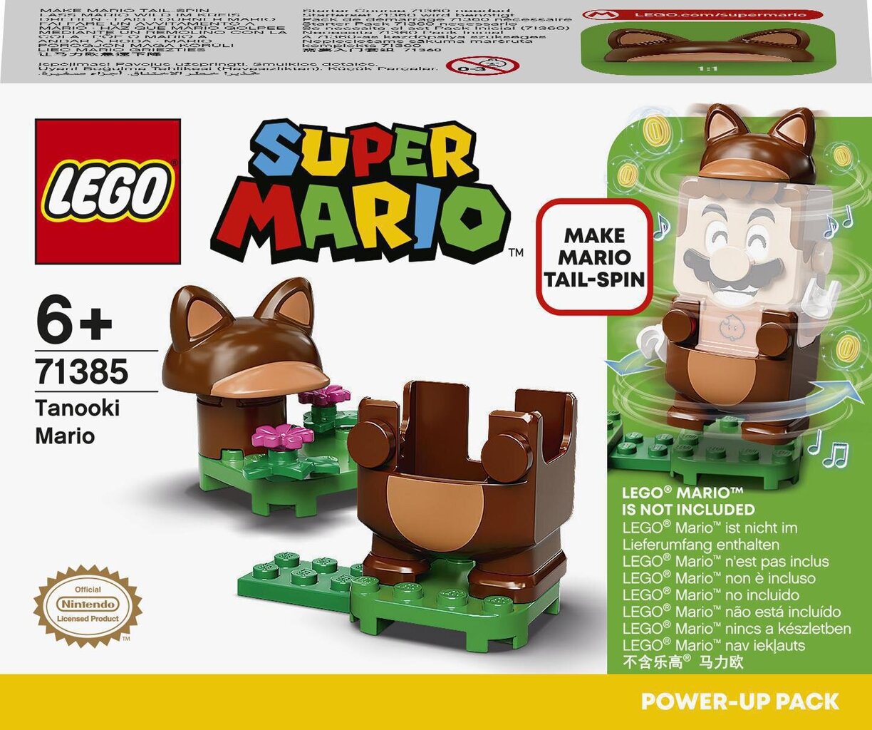 71385 LEGO® Super Mario Tanooki Mario barošanas bloks цена и информация | Konstruktori | 220.lv