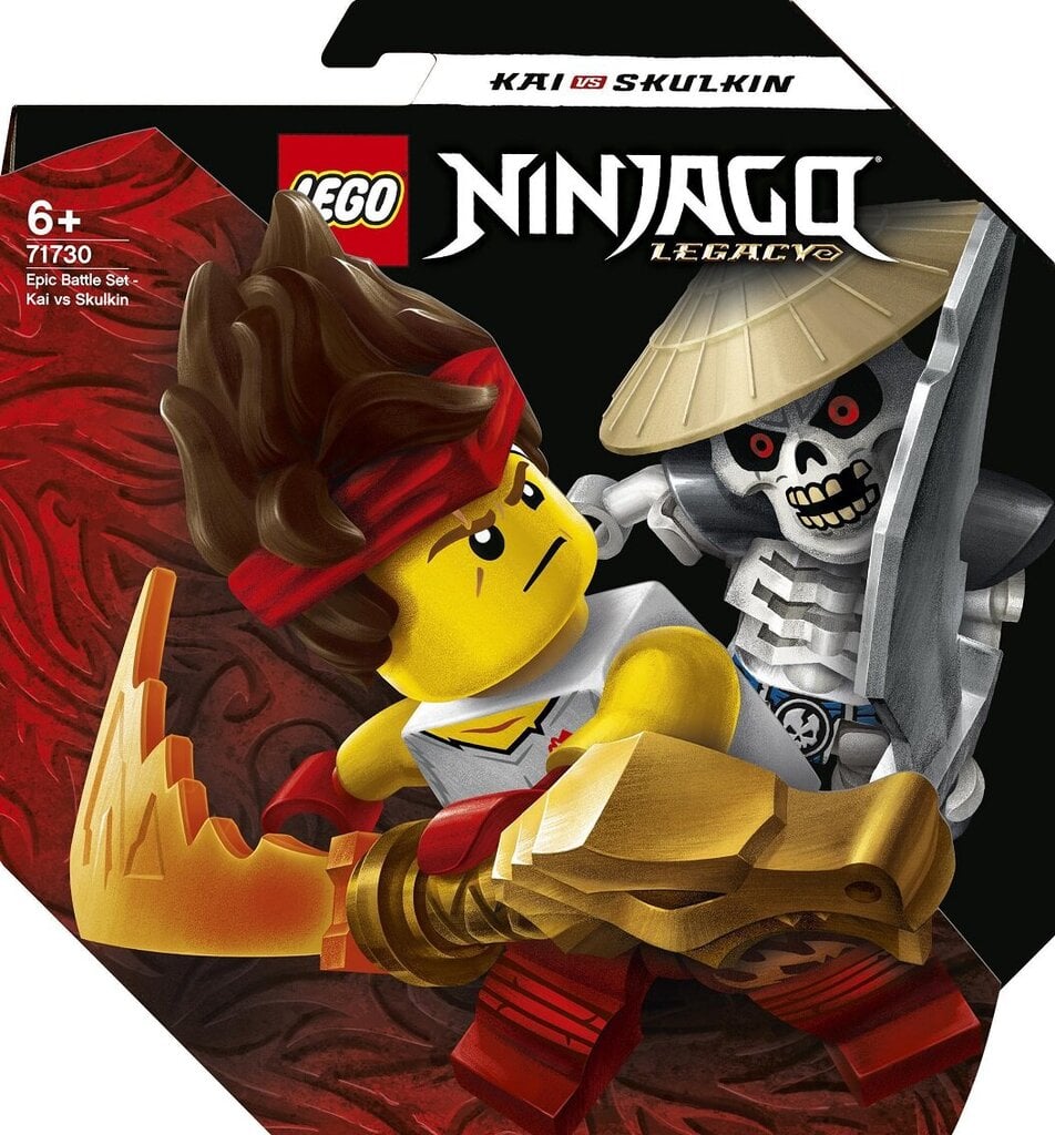 71730 LEGO® NINJAGO Эпический боевой набор - Кай против Skulkin цена |  220.lv