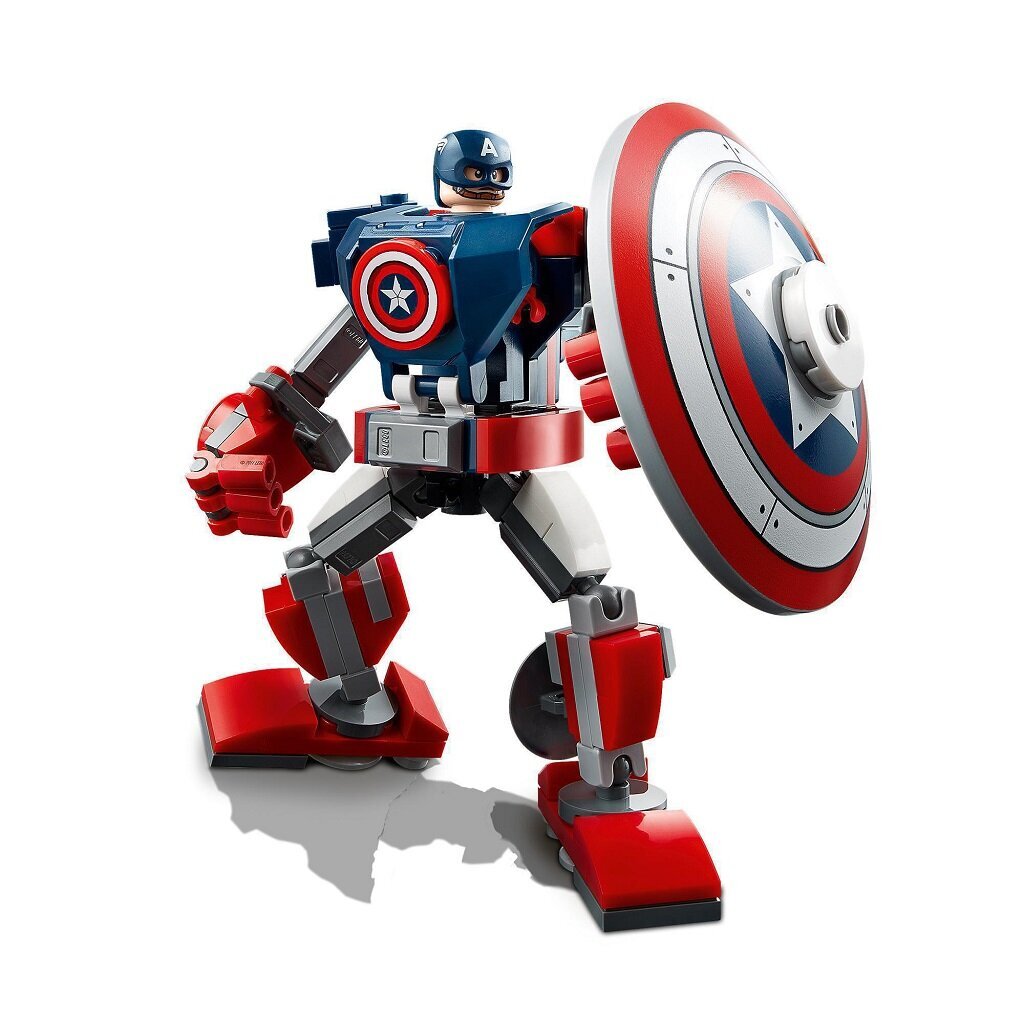 76168 LEGO® Super Heroes Kapteiņa America robotbruņas cena un informācija | Konstruktori | 220.lv