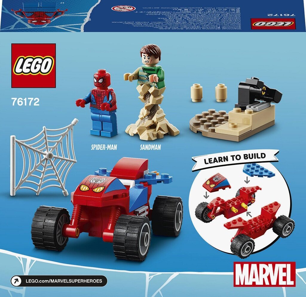 76172 LEGO® Super Heroes Zirnekļcilvēka un Sandman cīņa cena un informācija | Konstruktori | 220.lv