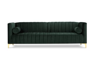 Dīvāns Kooko Home Tutti, tumši zaļš/zeltainas krāsas cena un informācija | Dīvāni | 220.lv