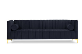 Dīvāns Kooko Home Tutti, tumši zils/zeltainas krāsas cena un informācija | Dīvāni | 220.lv