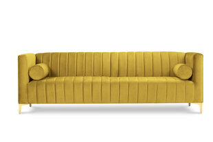 Dīvāns Kooko Home Tutti, dzeltens/zeltainas krāsas cena un informācija | Dīvāni | 220.lv