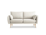Divvietīgs dīvāns Kooko Home Lento, gaišas smilškrāsas/brūns