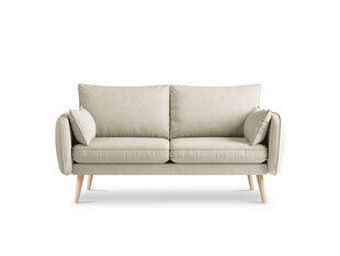 Divvietīgs dīvāns Kooko Home Lento, smilškrāsas/brūns cena un informācija | Dīvāni | 220.lv