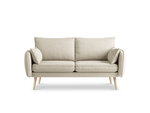Divvietīgs dīvāns Kooko Home Lento, smilškrāsas/brūns