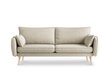 Trīsvietīgs dīvāns Kooko Home Lento, smilškrāsas/brūns цена и информация | Dīvāni | 220.lv