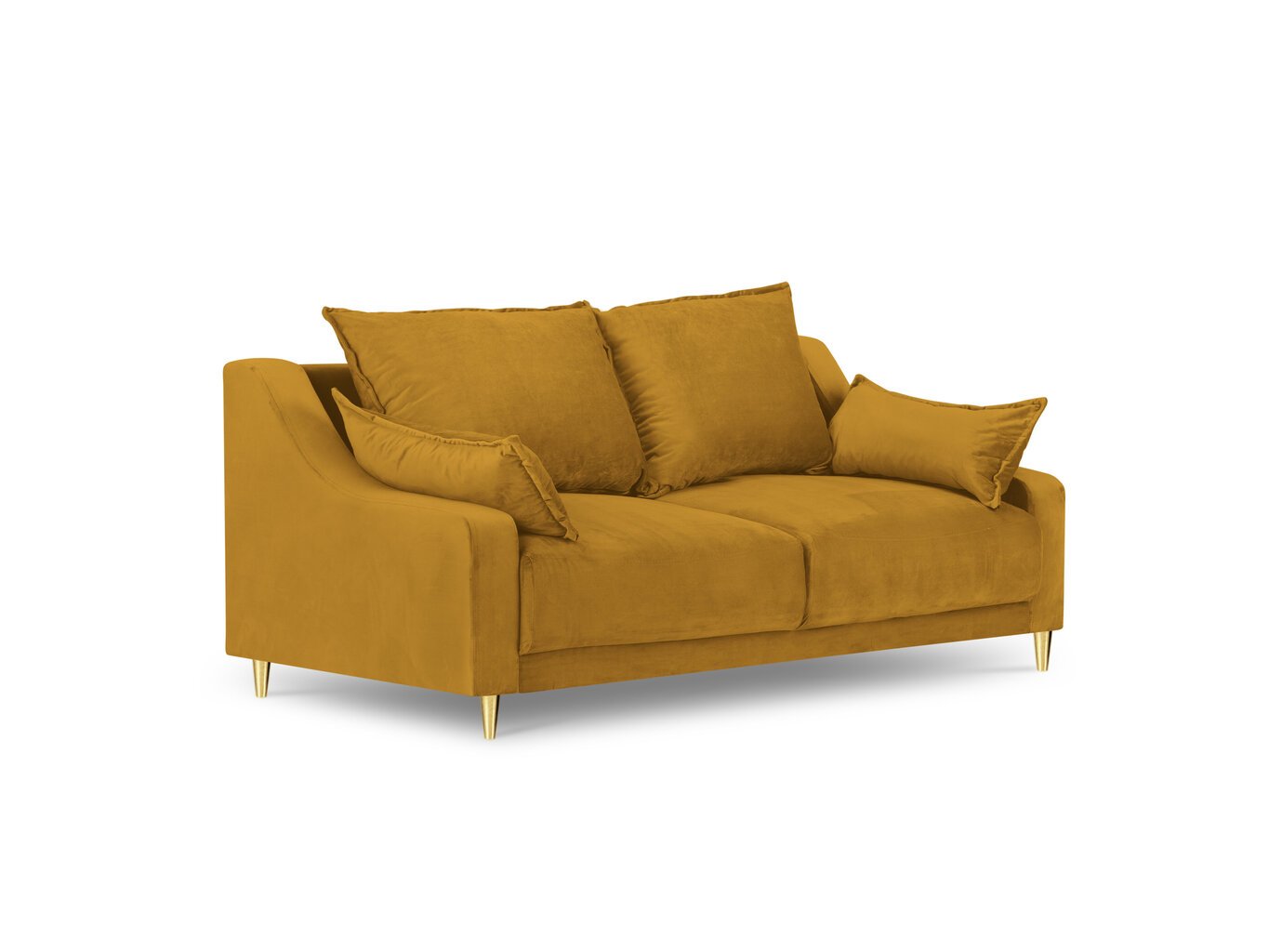 Divvietīgs dīvāns Mazzini Sofas Pansy, dzeltens cena un informācija | Dīvāni | 220.lv