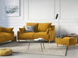 Divvietīgs dīvāns Mazzini Sofas Pansy, dzeltens cena un informācija | Dīvāni | 220.lv