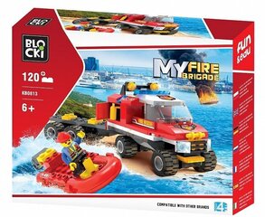 Blocki MyFireBrigade Ūdens glābšanas brigāde/ KB0916 / Konstruktors ar 120 detaļām / Vecums 6+ цена и информация | Конструкторы и кубики | 220.lv