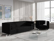 Dīvāns Kooko Home Tutti, melns cena un informācija | Dīvāni | 220.lv