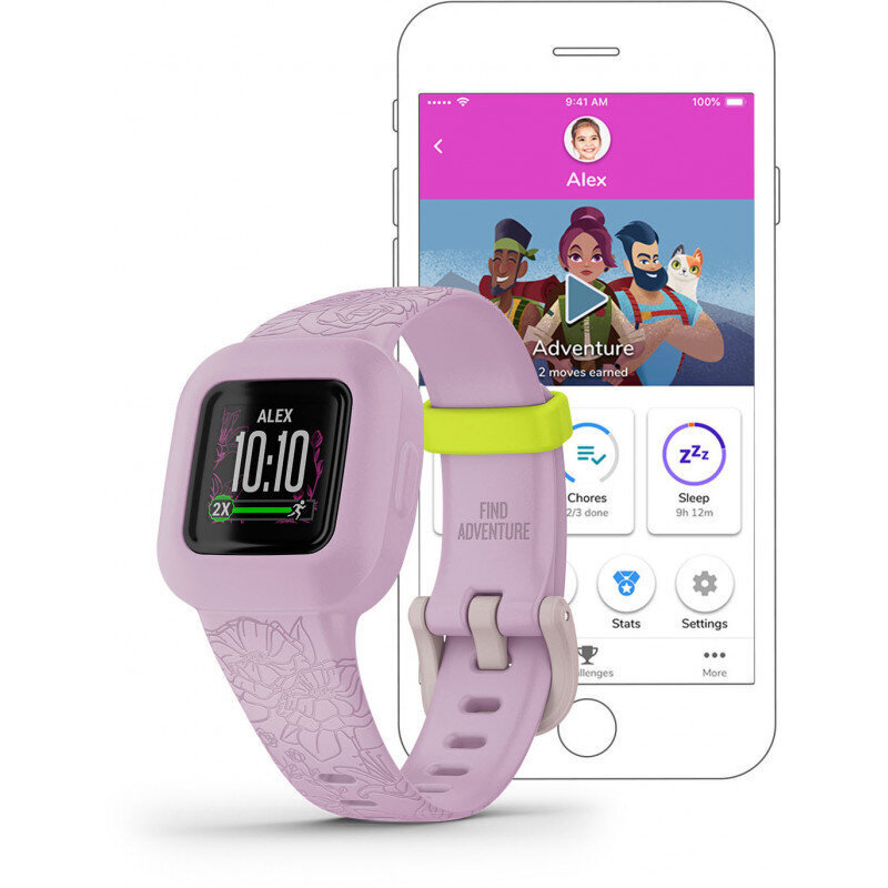 Garmin vívofit® jr. 3 Garmin Floral Pink cena un informācija | Viedpulksteņi (smartwatch) | 220.lv