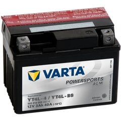 VARTA akumulators motociklam Powersports AGM YT4L-4 / YT4L-BS cena un informācija | Moto akumulatori | 220.lv