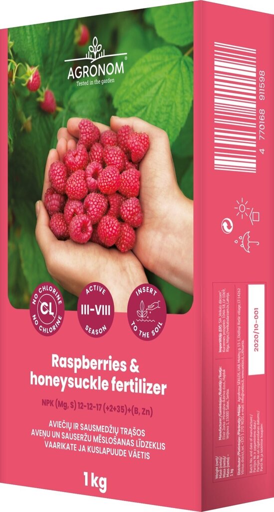 AVEŅU UN SAUSERŽU MĒSLOŠANAS LĪDZEKLIS, 1 KG цена и информация | Beramie mēslošanas līdzekļi | 220.lv