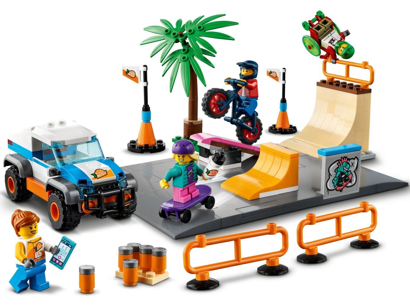 60290 LEGO® City Skeitparks cena un informācija | Konstruktori | 220.lv