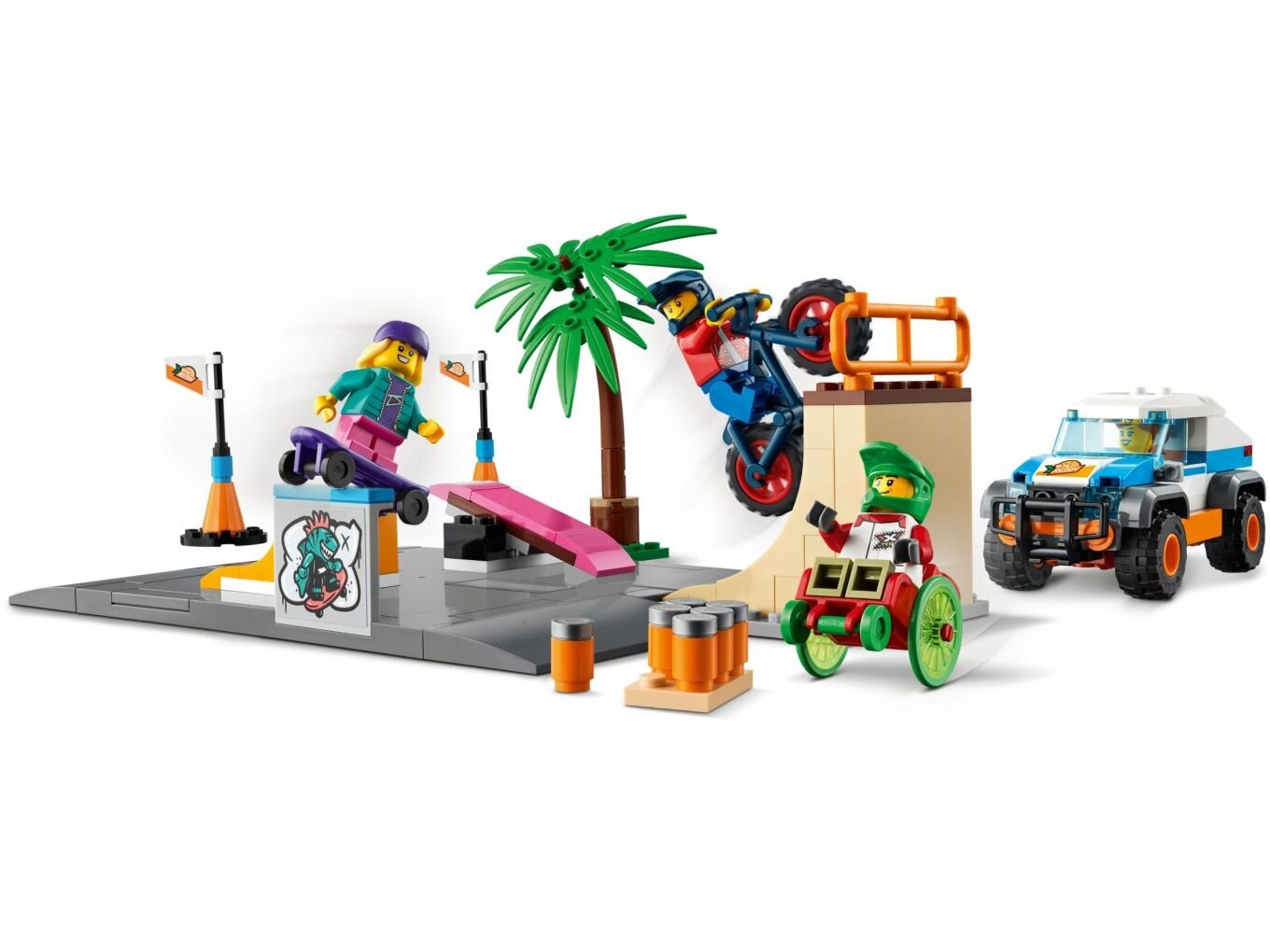 60290 LEGO® City Skeitparks cena un informācija | Konstruktori | 220.lv