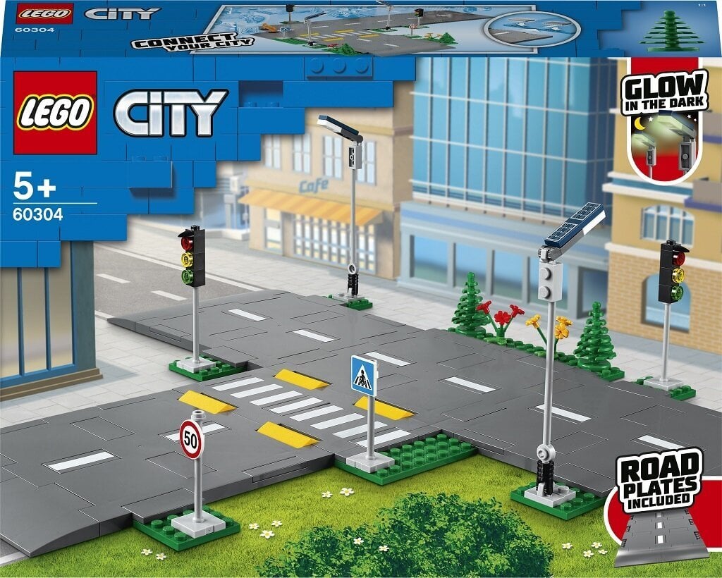 60304 LEGO® City Ceļa plāksnes cena un informācija | Konstruktori | 220.lv