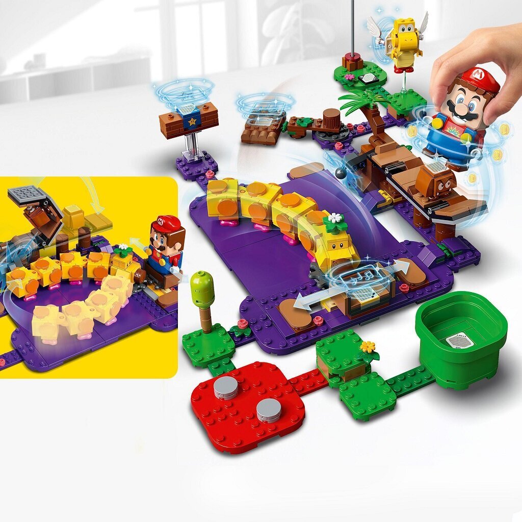 71383 LEGO® Super Mario Wiggler indīgā purva paplašinājuma maršruts cena un informācija | Konstruktori | 220.lv