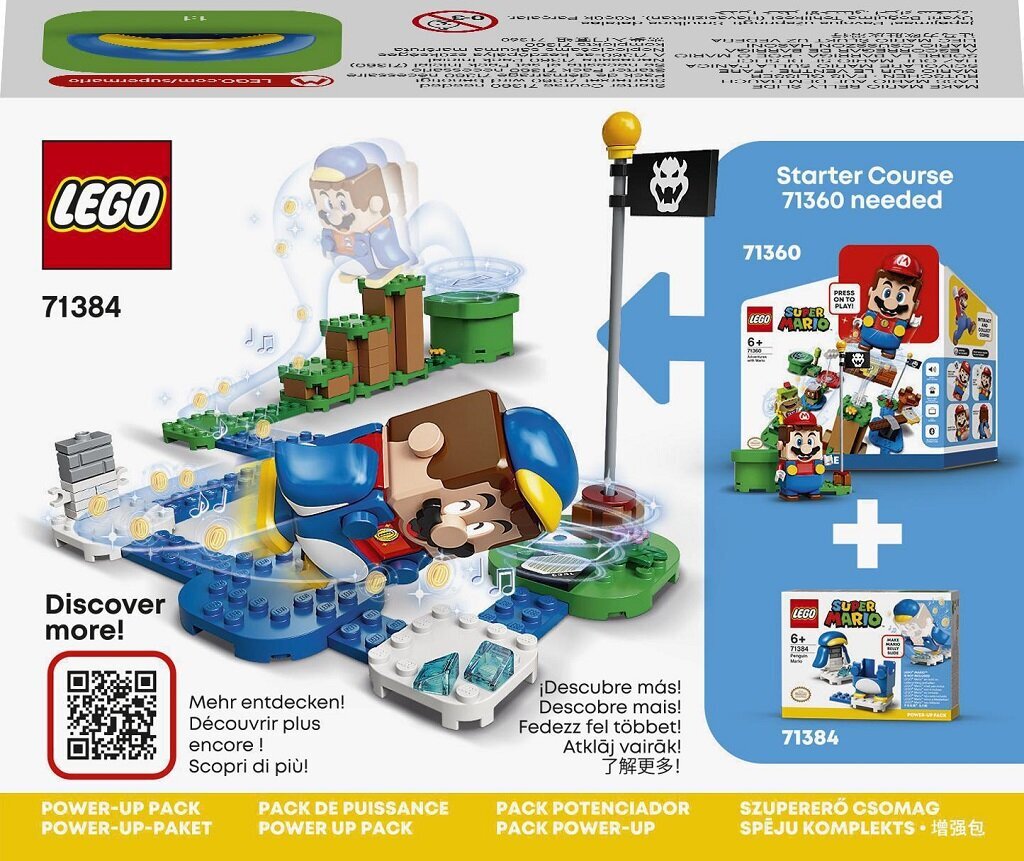 71384 LEGO® Super Mario Марио пакет мощности Пингвин цена | 220.lv