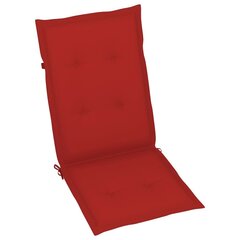 Подушки для садовых стульев, 4 шт., красные, 120x50x4см цена и информация | Подушки, наволочки, чехлы | 220.lv