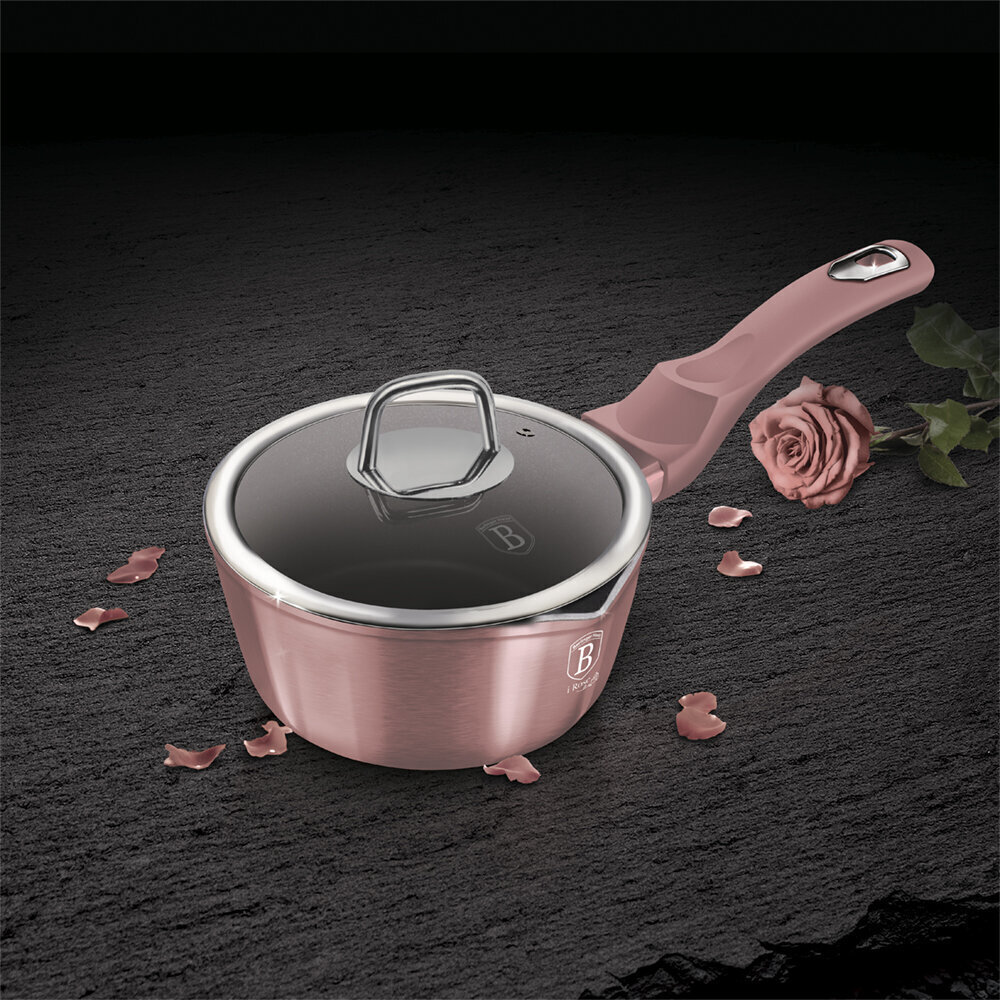 Berlinger Haus kastrolis ar vāku I-Rose Edition, 16 cm, 1,2 l cena un informācija | Katli, tvaika katli | 220.lv