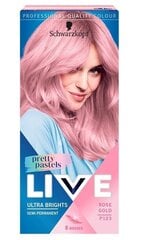 Matu krāsa Schwarzkopf Live Pretty Pastels, L123, Rozā Zelta cena un informācija | Schwarzkopf Smaržas, kosmētika | 220.lv