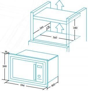 Edesa EMW-2530-IG XWH цена и информация | Mikroviļņu krāsnis | 220.lv