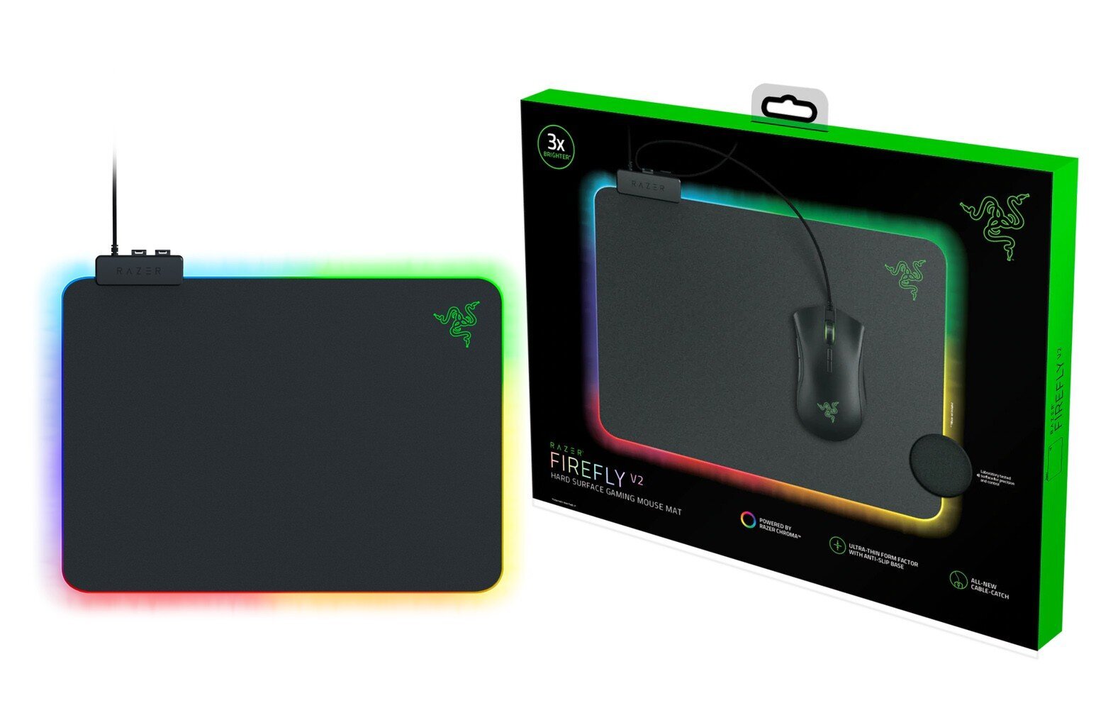 Коврики для мыши Razer Firefly V2, черный цена | 220.lv