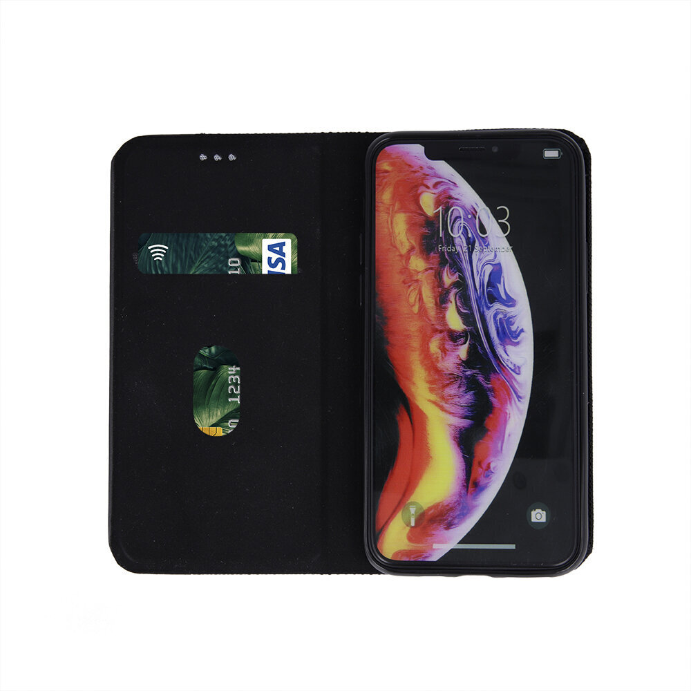 Maciņš Smart Senso Huawei P Smart 2019/Honor 10 Lite melns cena un informācija | Telefonu vāciņi, maciņi | 220.lv