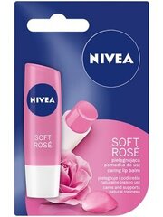 Lūpu zīmulis Nivea Soft Rose, 4.8g cena un informācija | Lūpu krāsas, balzāmi, spīdumi, vazelīns | 220.lv