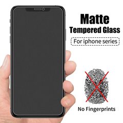 LCD aizsargstikls Matte Apple iPhone 12 mini, melns cena un informācija | Ekrāna aizsargstikli | 220.lv