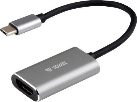 Yenkee adapteris USB C - HDMI 4K@30Hz, 0.2m, pelēks/melns цена и информация | Adapteri un USB centrmezgli | 220.lv