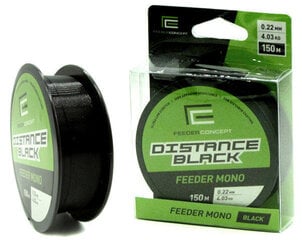 Makšķeraukla Lucky John Feeder Concept Distance Black 0.22mm 150m cena un informācija | Makšķerauklas | 220.lv