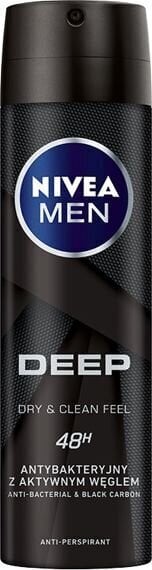 Izsmidzināms dezodorants vīriešiem Nivea Men Deep, 150 ml цена и информация | Dezodoranti | 220.lv