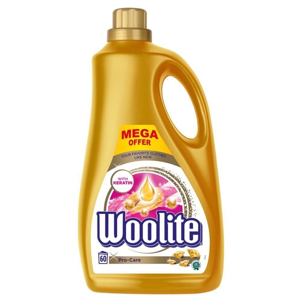WOOLITE Pro-Care šķidrs veļas mazgāšanas līdzeklis, 3,6 l cena un informācija | Veļas mazgāšanas līdzekļi | 220.lv