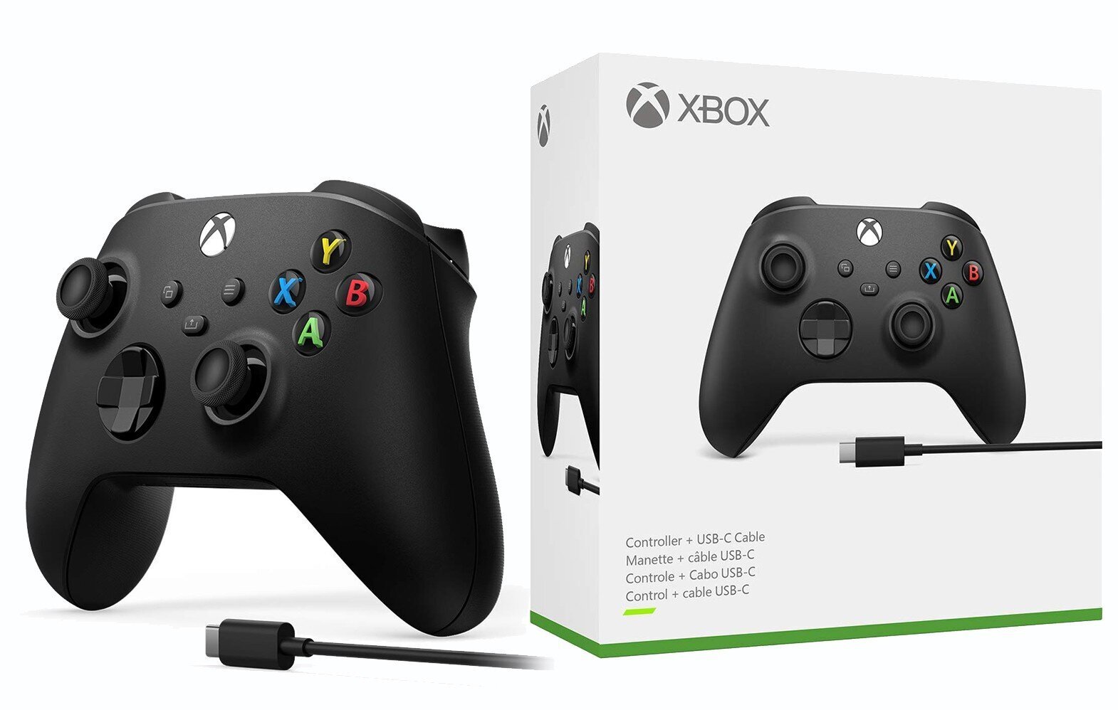 Xbox Wireless Controller-Black + USB C Cable цена и информация | Spēļu kontrolieri | 220.lv