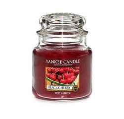 Свеча Yankee candle Black Cherry средняя цена и информация | Подсвечники, свечи | 220.lv