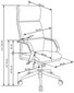 Biroja krēsls Halmar Costa, balts cena un informācija | Biroja krēsli | 220.lv