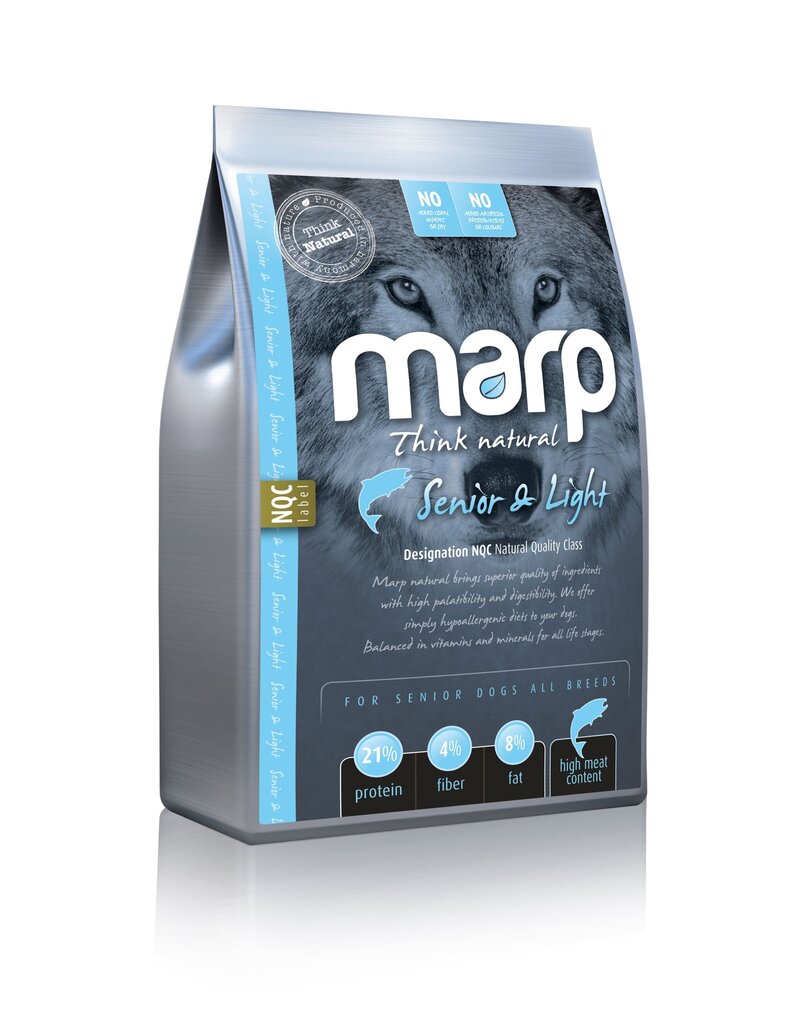 Sausā barība suņiem Marp Think Natural Senior & Light - Zivs, 2 kg cena un informācija | Sausā barība suņiem | 220.lv