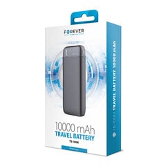 Ārējais akumulators Power Bank Forever TB-100M 10000mAh, melns цена и информация | Зарядные устройства Power bank | 220.lv