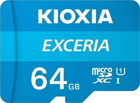 Atmiņas karte Kioxia Exceria 64GB U1 microSDHC цена и информация | Atmiņas kartes mobilajiem telefoniem | 220.lv