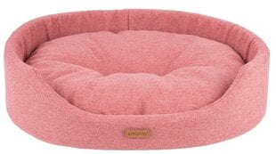 Amiplay ovāla guļvieta Montana Pink S, 46x38x13 cm cena un informācija | Suņu gultas, spilveni, būdas | 220.lv