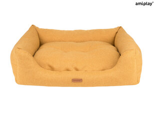 Amiplay guļvieta Sofa Montana Yellow S, 58x46x17 cm cena un informācija | Suņu gultas, spilveni, būdas | 220.lv