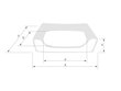 Amiplay guļvieta Sofa Montana Beige S, 58x46x17 cm цена и информация | Suņu gultas, spilveni, būdas | 220.lv