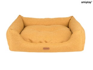 Amiplay лежак диван Montana Yellow L, 78x64x19 см цена и информация | Лежаки, домики | 220.lv